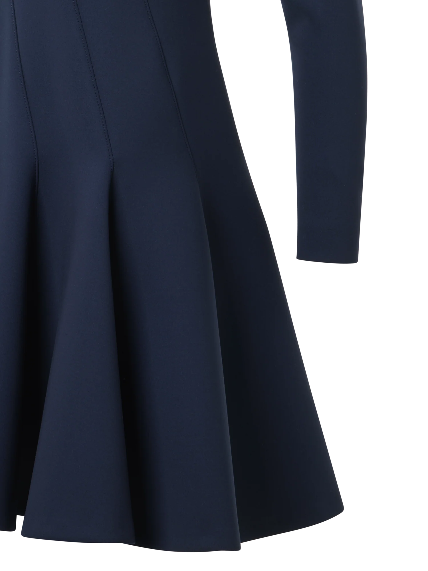 Fit-and-Flare Techno Neoprene Dress - Image 5