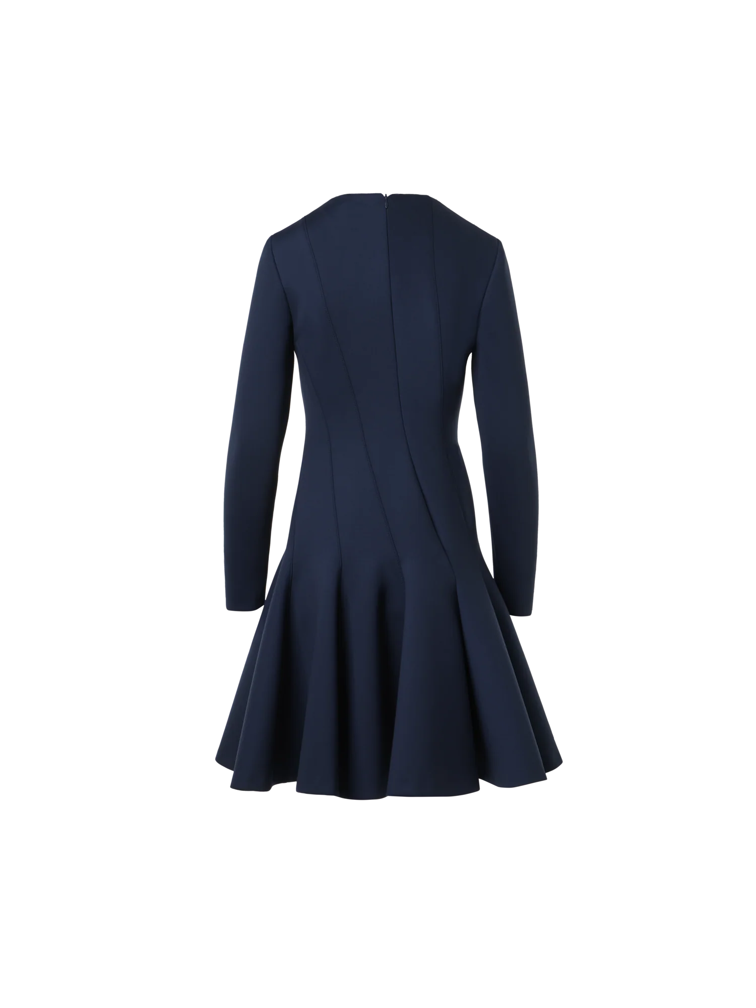 Fit-and-Flare Techno Neoprene Dress - Image 6