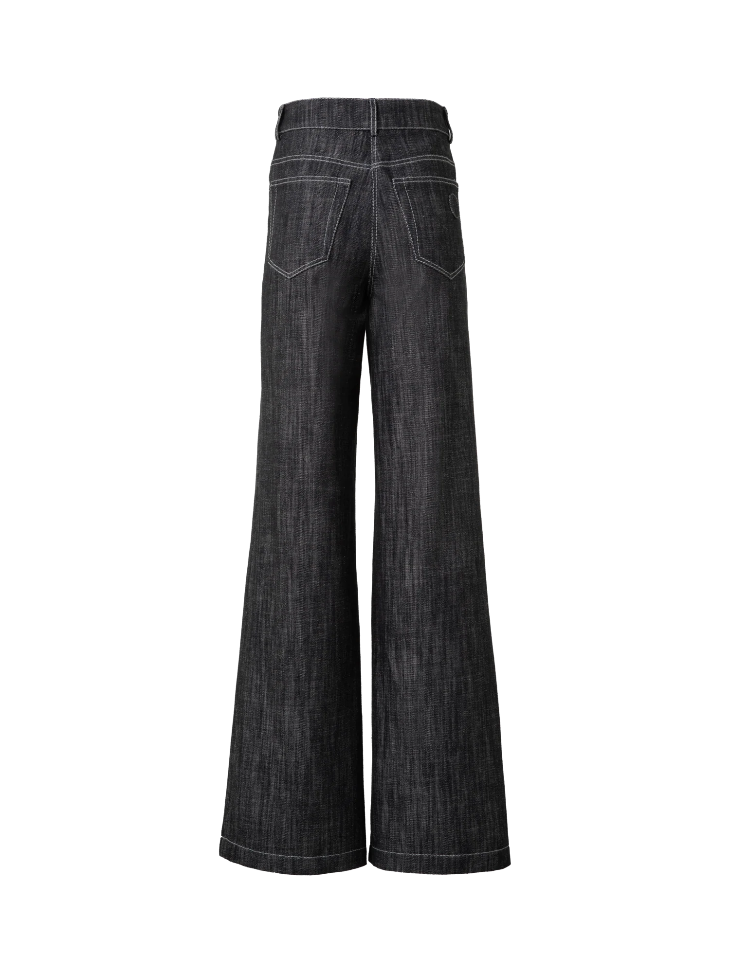 Wide Winter Cotton Denim Pants - Image 4