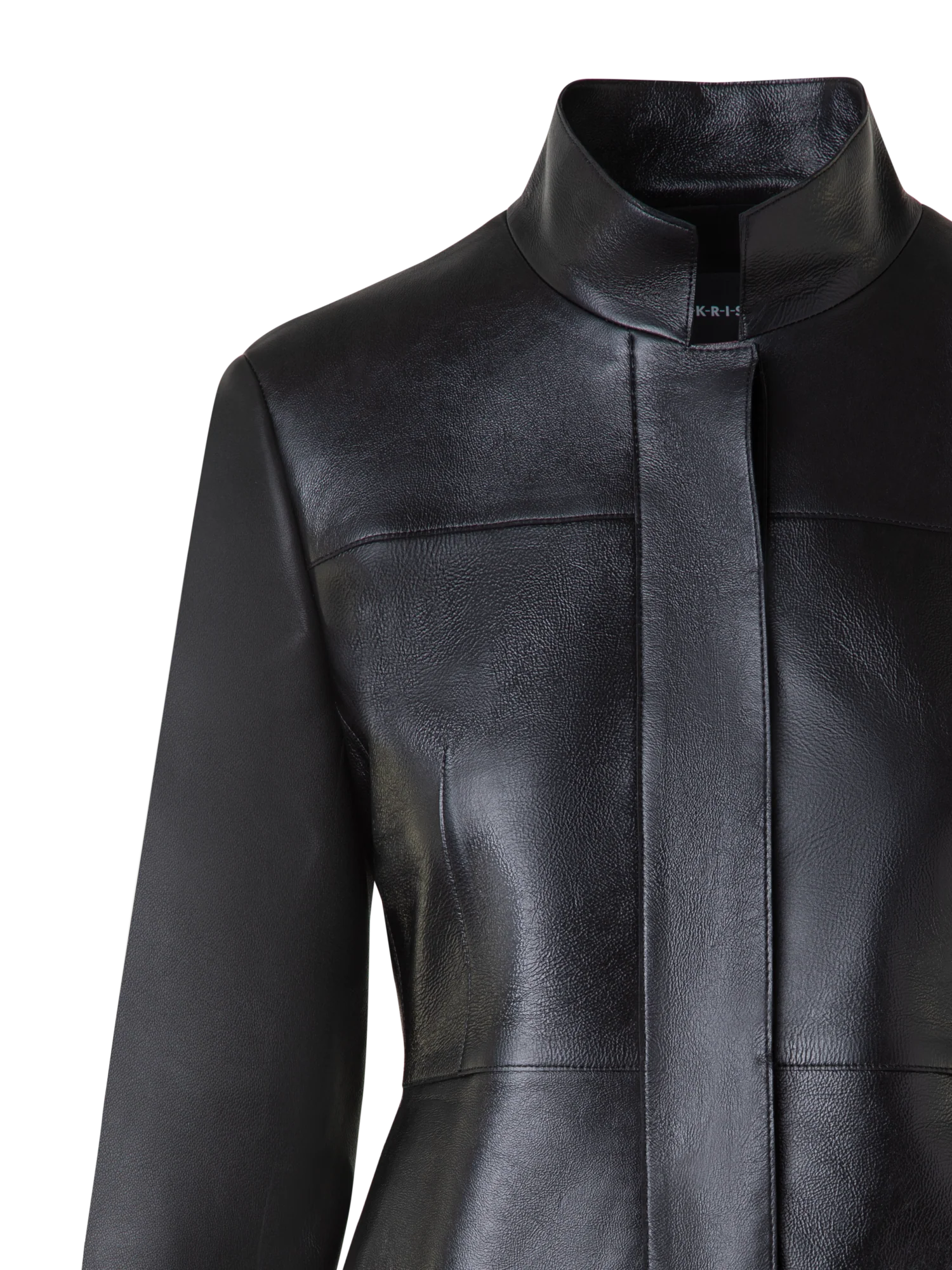 Cropped Jacket in Lacquered Leather - Image 5