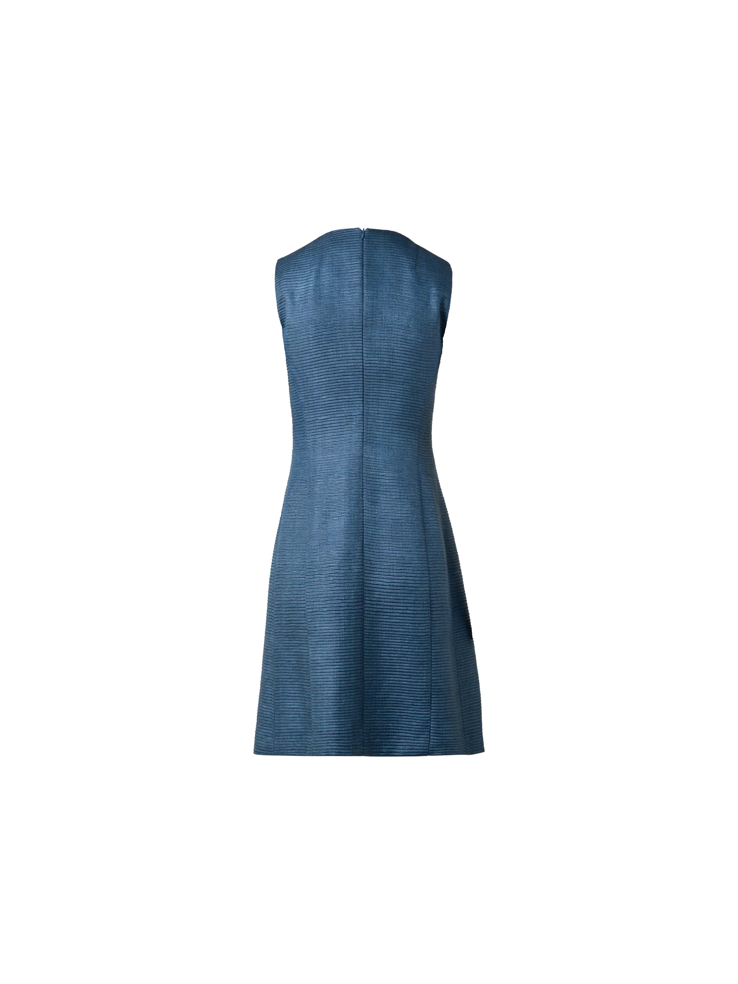 Flared Cocktail Dress in Indian Silk Ottoman - Image 3