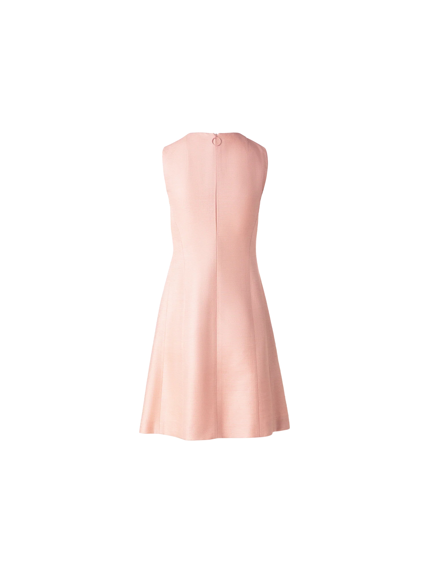 Flared Cocktail Dress in Indian Silk Ottoman - Image 3