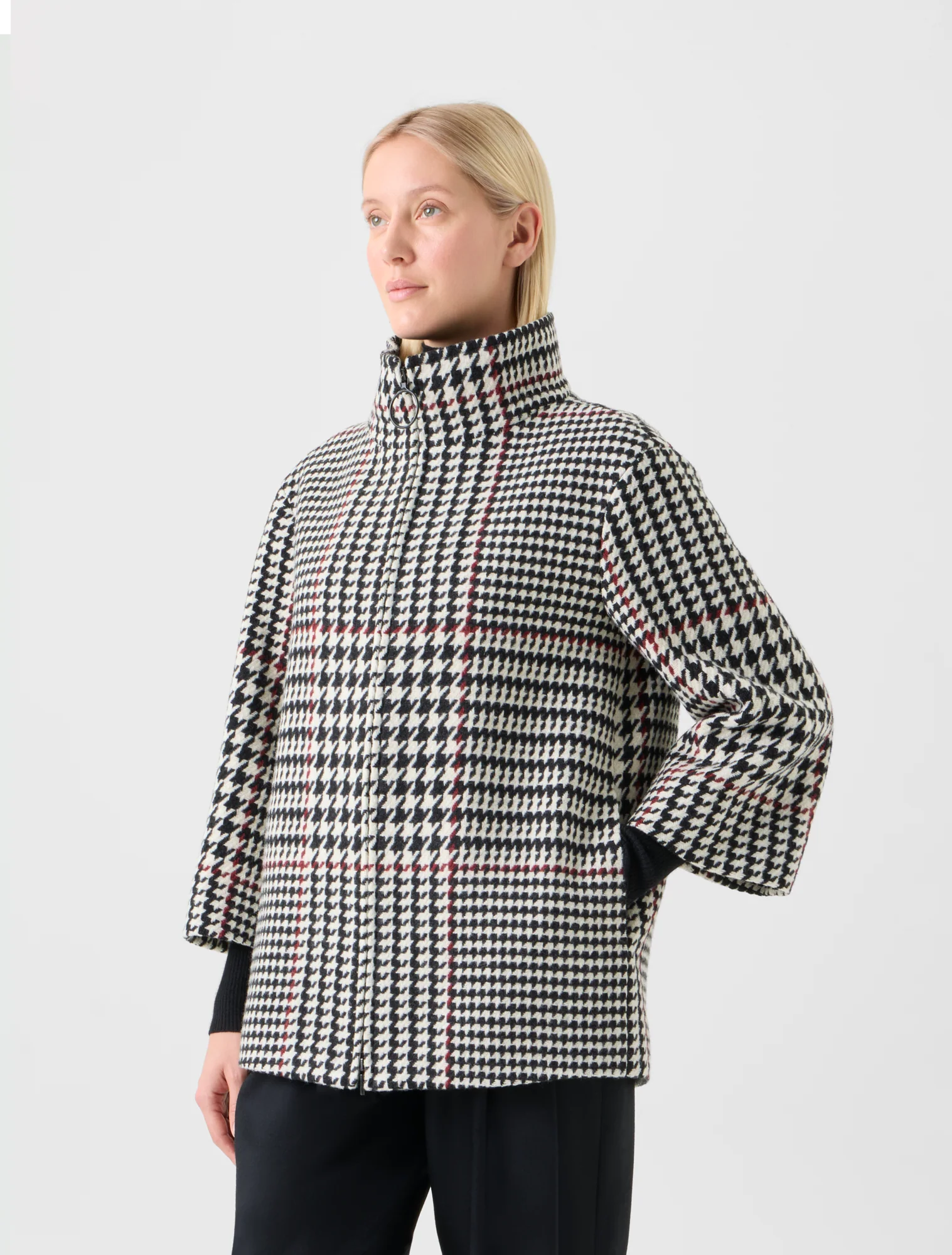 Glencheck Car Coat - Image 5