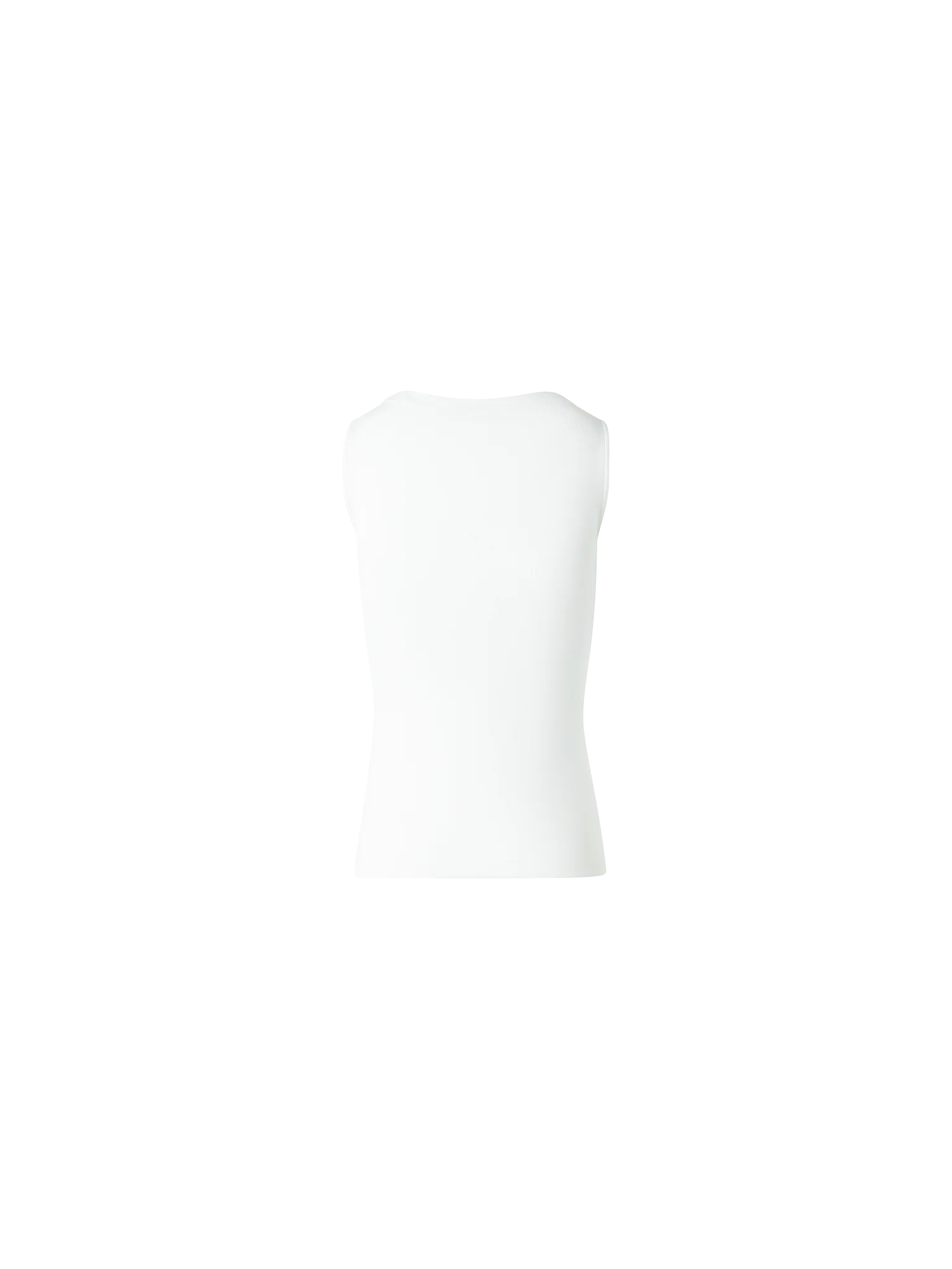 Knit Tank Top in Silk Stretch - Image 4