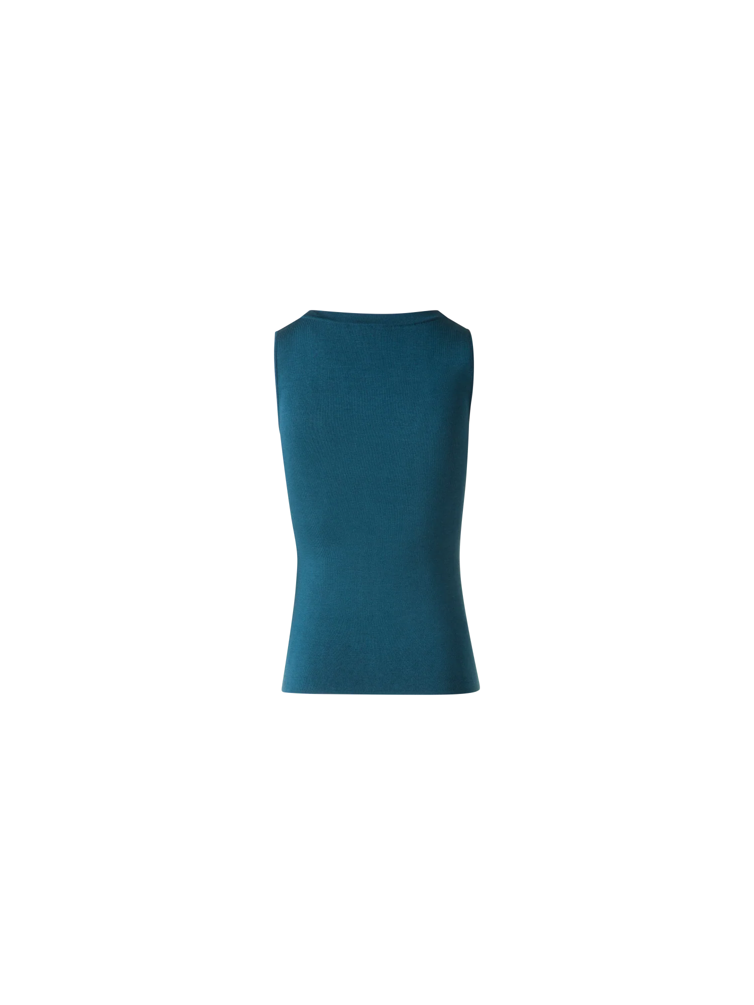 Knit Tank Top in Silk Stretch - Image 4