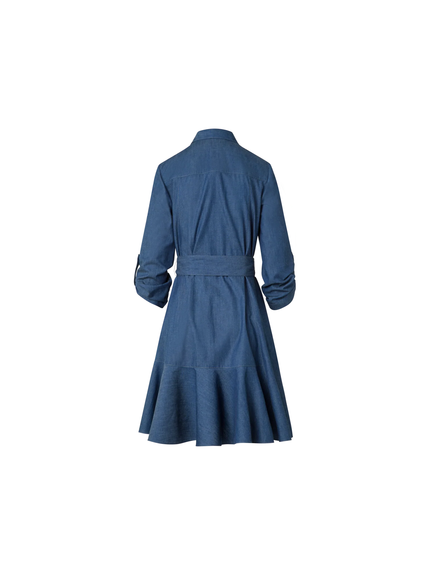 Lightweight Cotton Denim Shirt Dress - Image 4