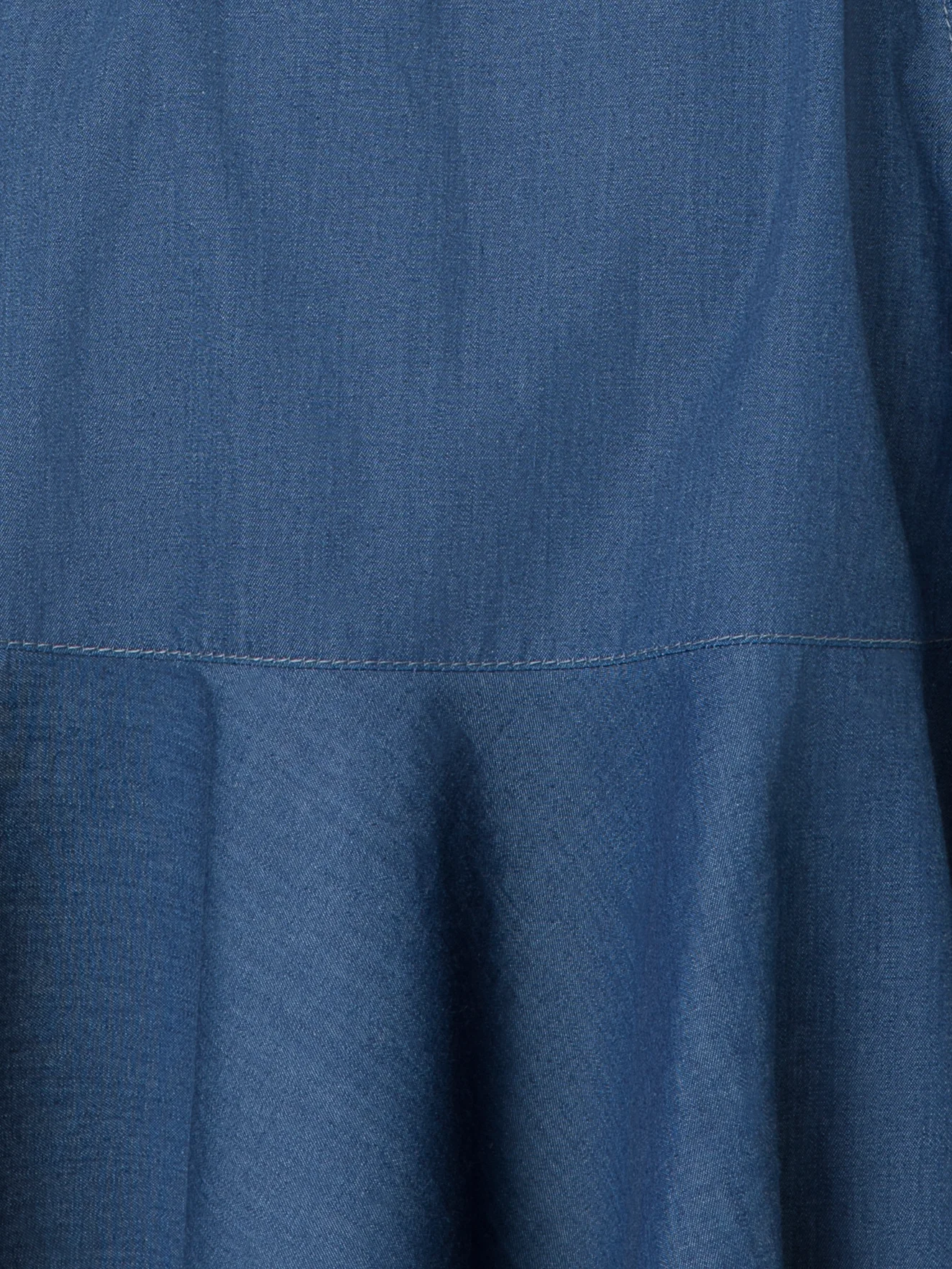 Lightweight Cotton Denim Shirt Dress - Image 6