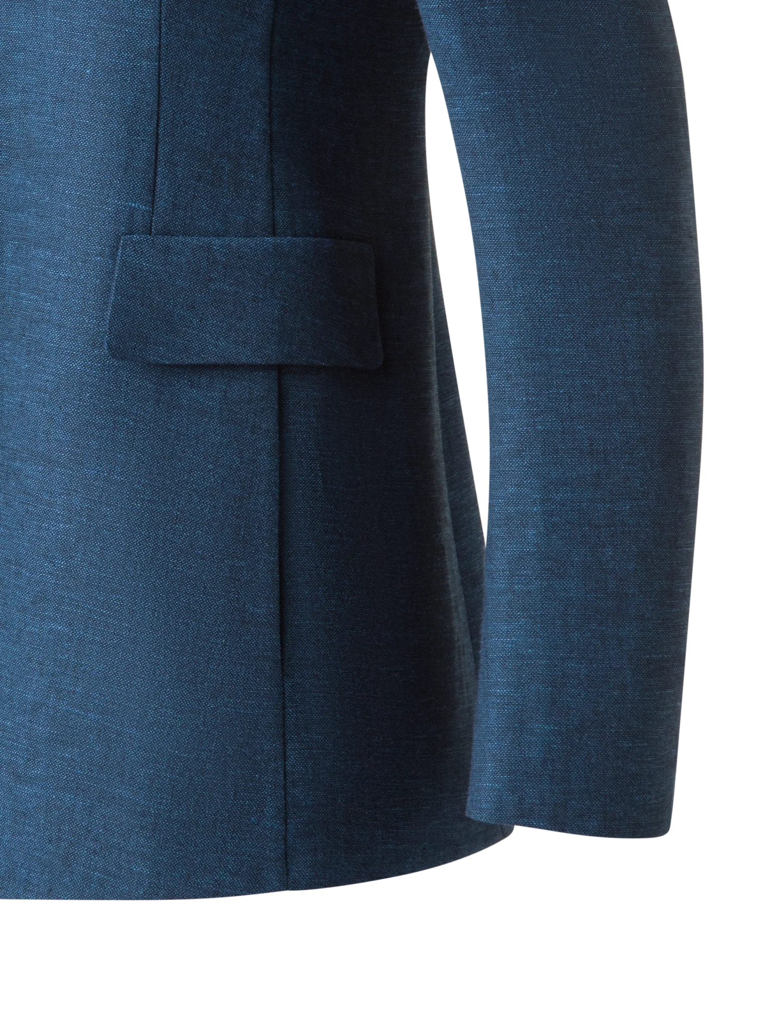 Long Blazer in Linen Double-Face - Image 3