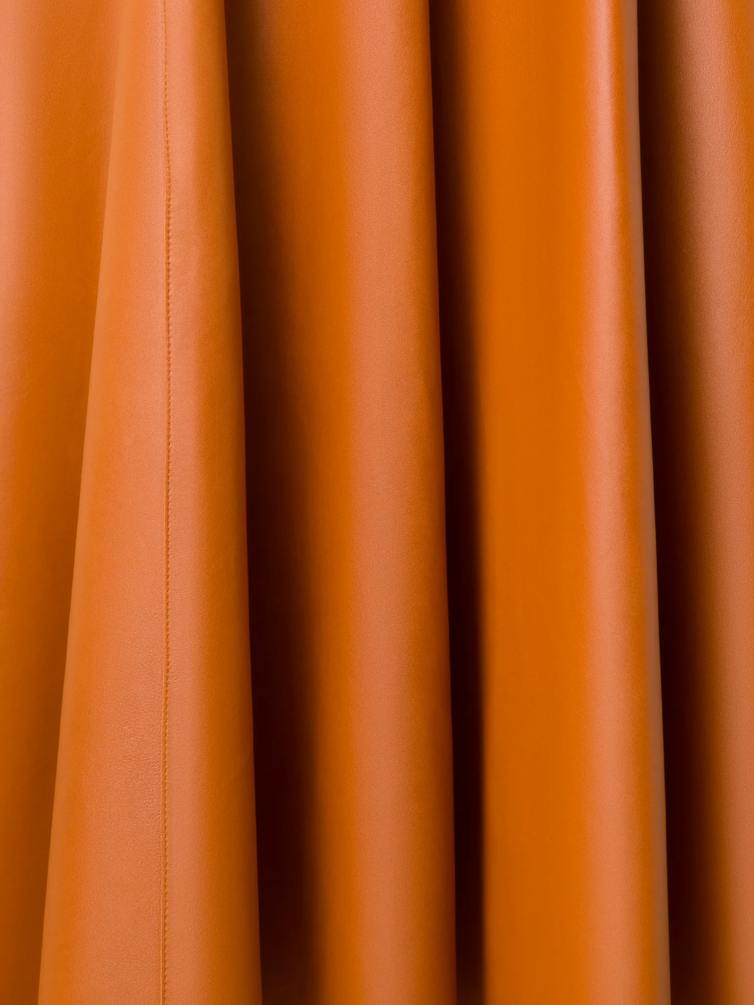 Midi Leather Skirt in A-Line - Image 6