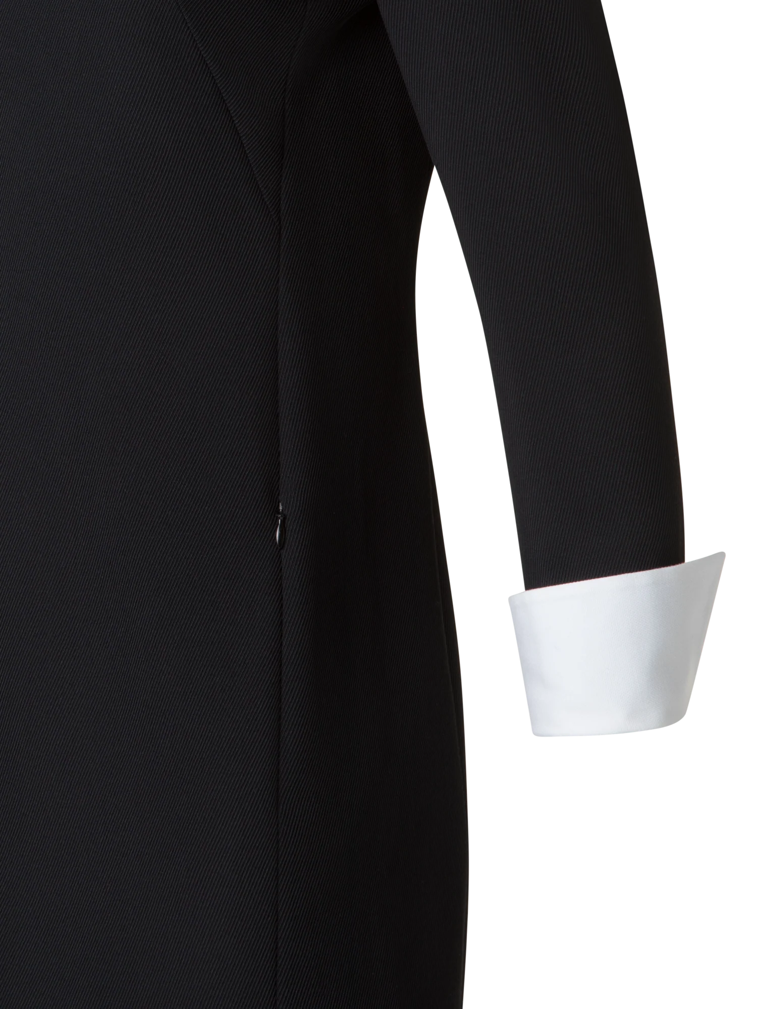 Sheath Dress with Detachable Collar and Cuffs - Image 3