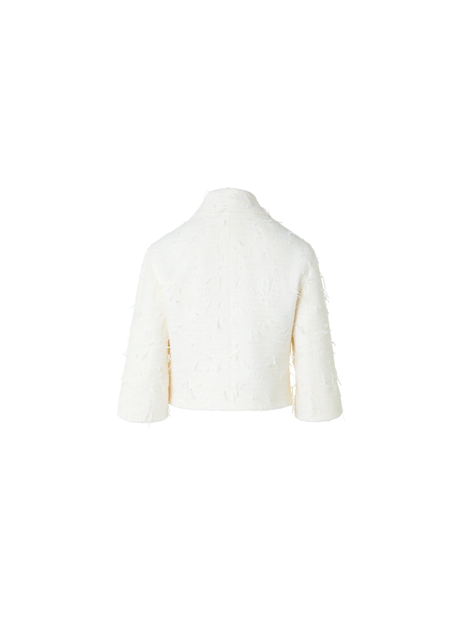 Short Boxy Jacket in Sequins Bouclé - Image 4