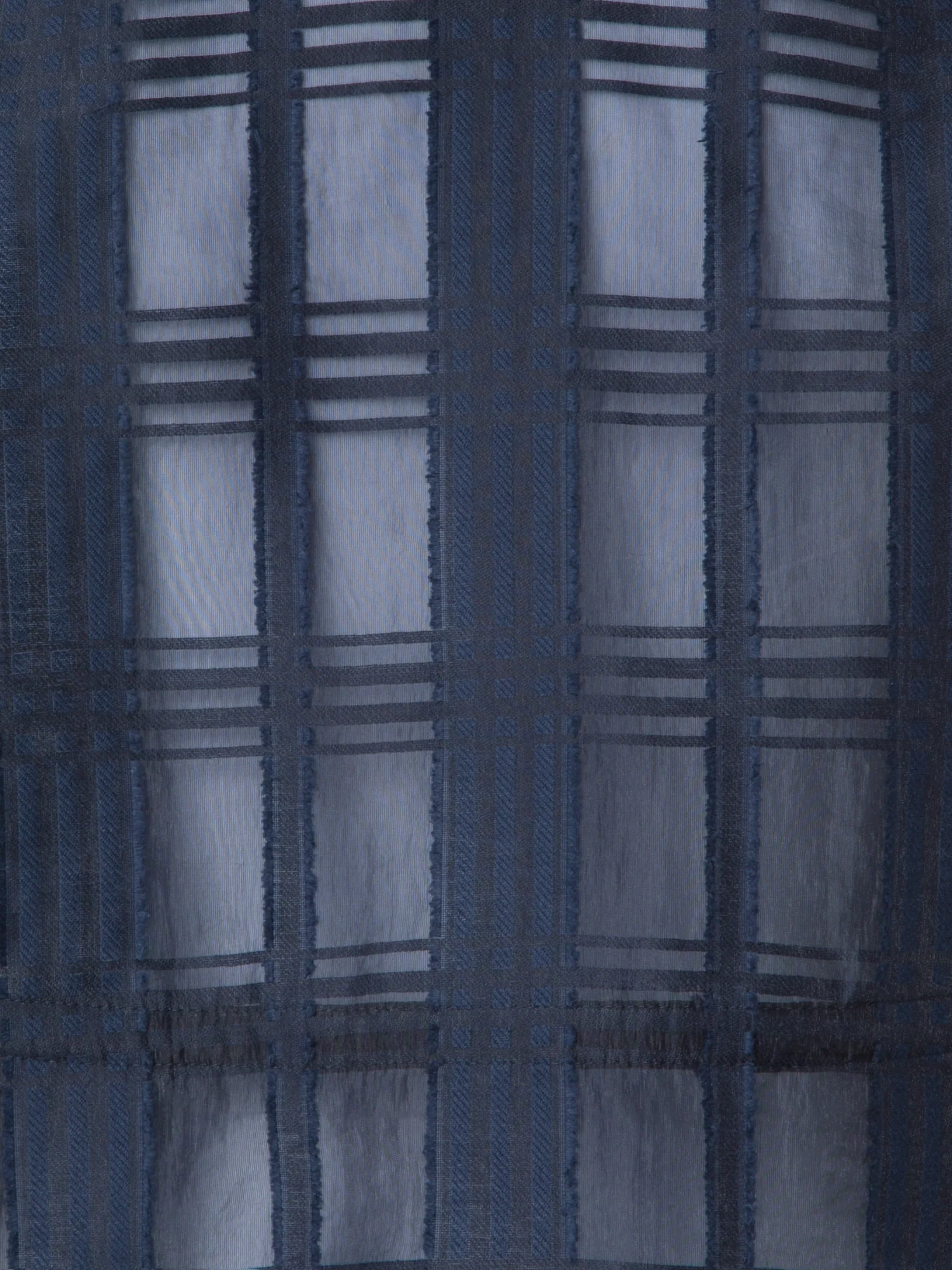 Short Jacket in Sheer Organdy Plaid - Image 6