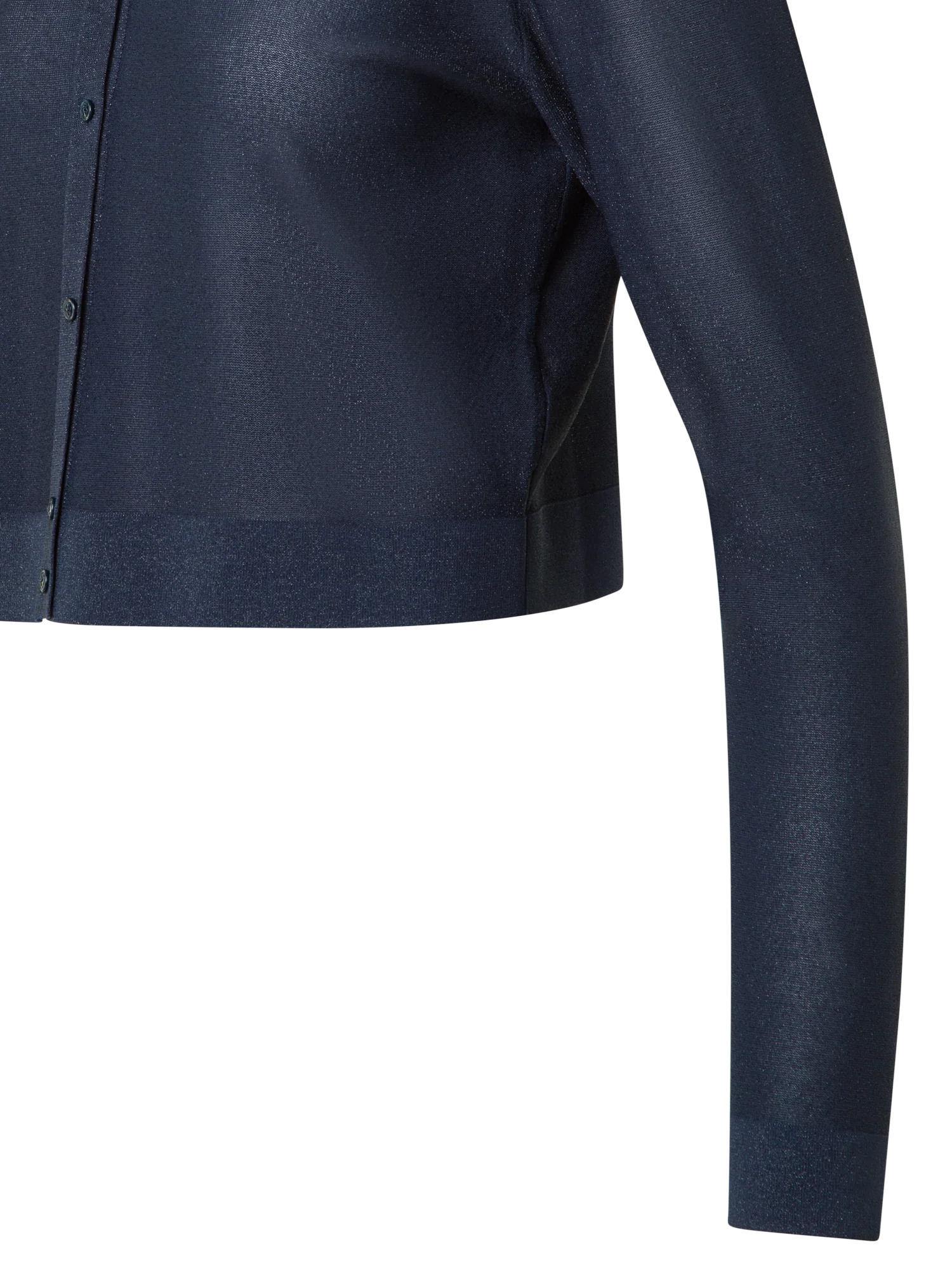 Silk Cardigan with Golden Lurex - Image 6