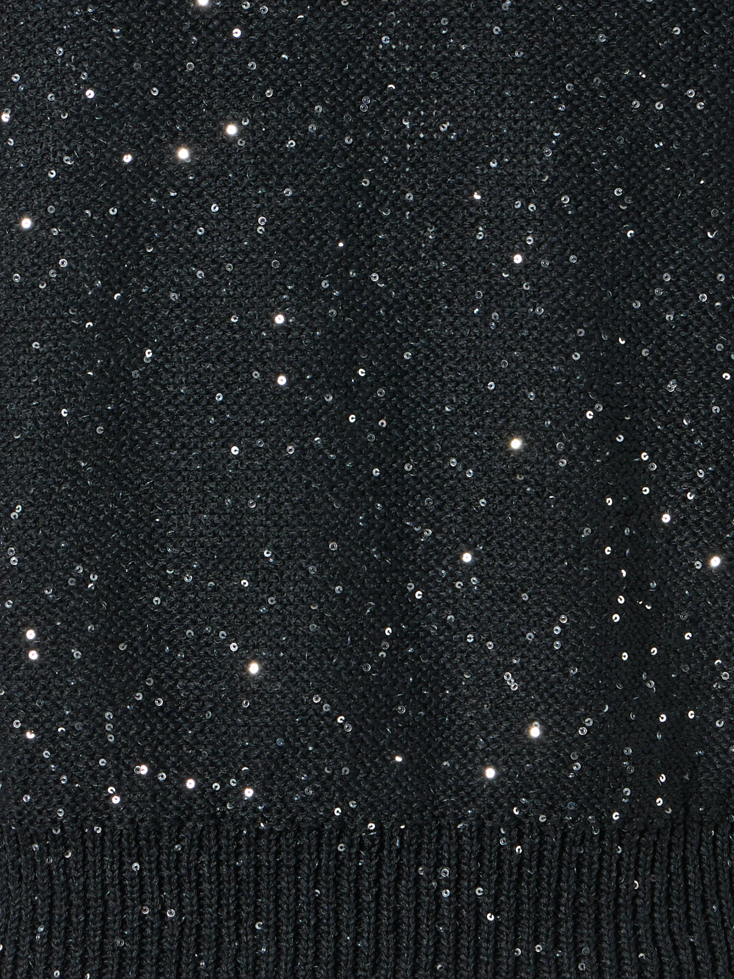 Sleeveless Linen Cotton Knit Top with Sequins - Image 5