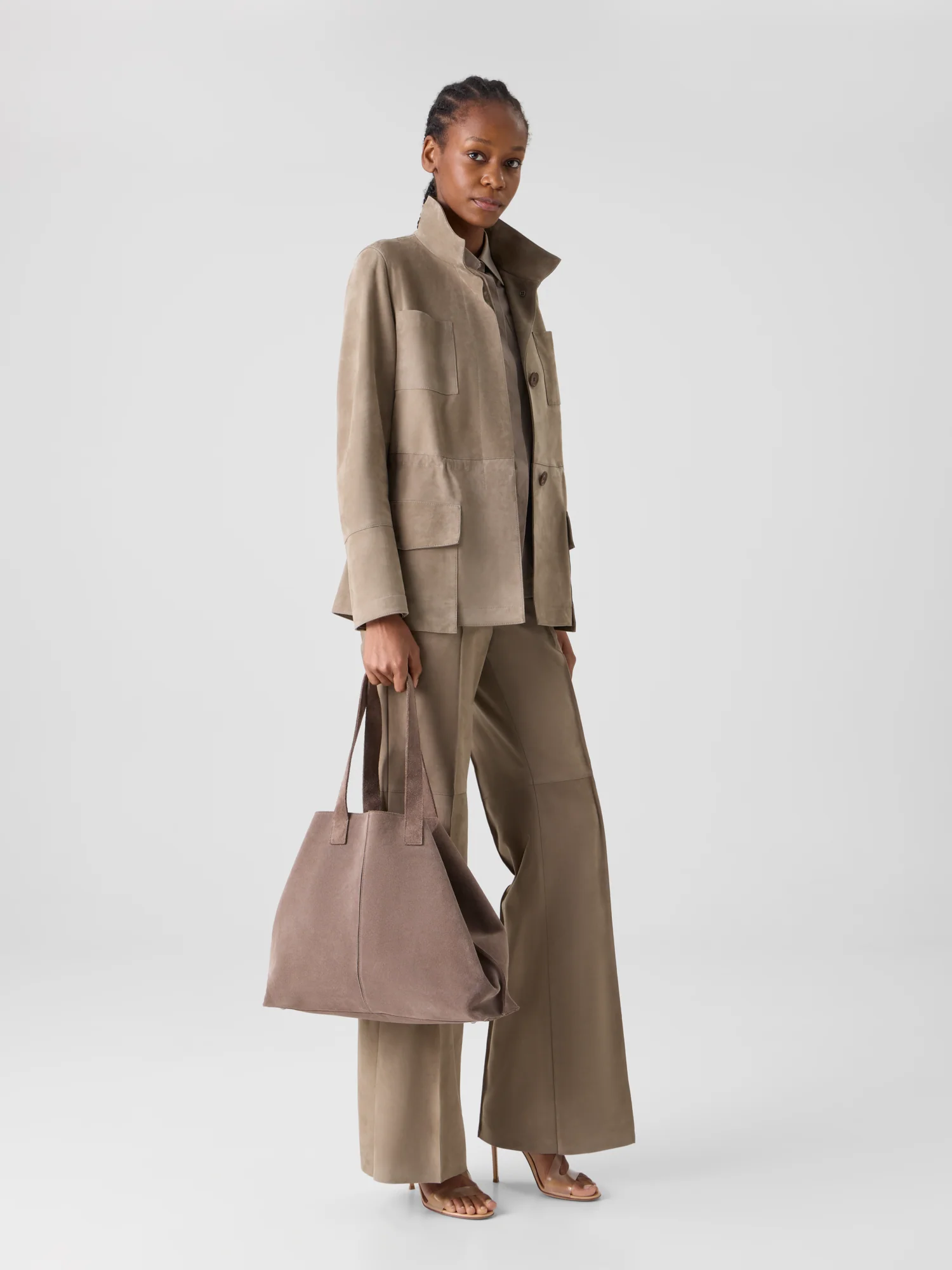 Chianti Safari Jacket in Suede - Image 4