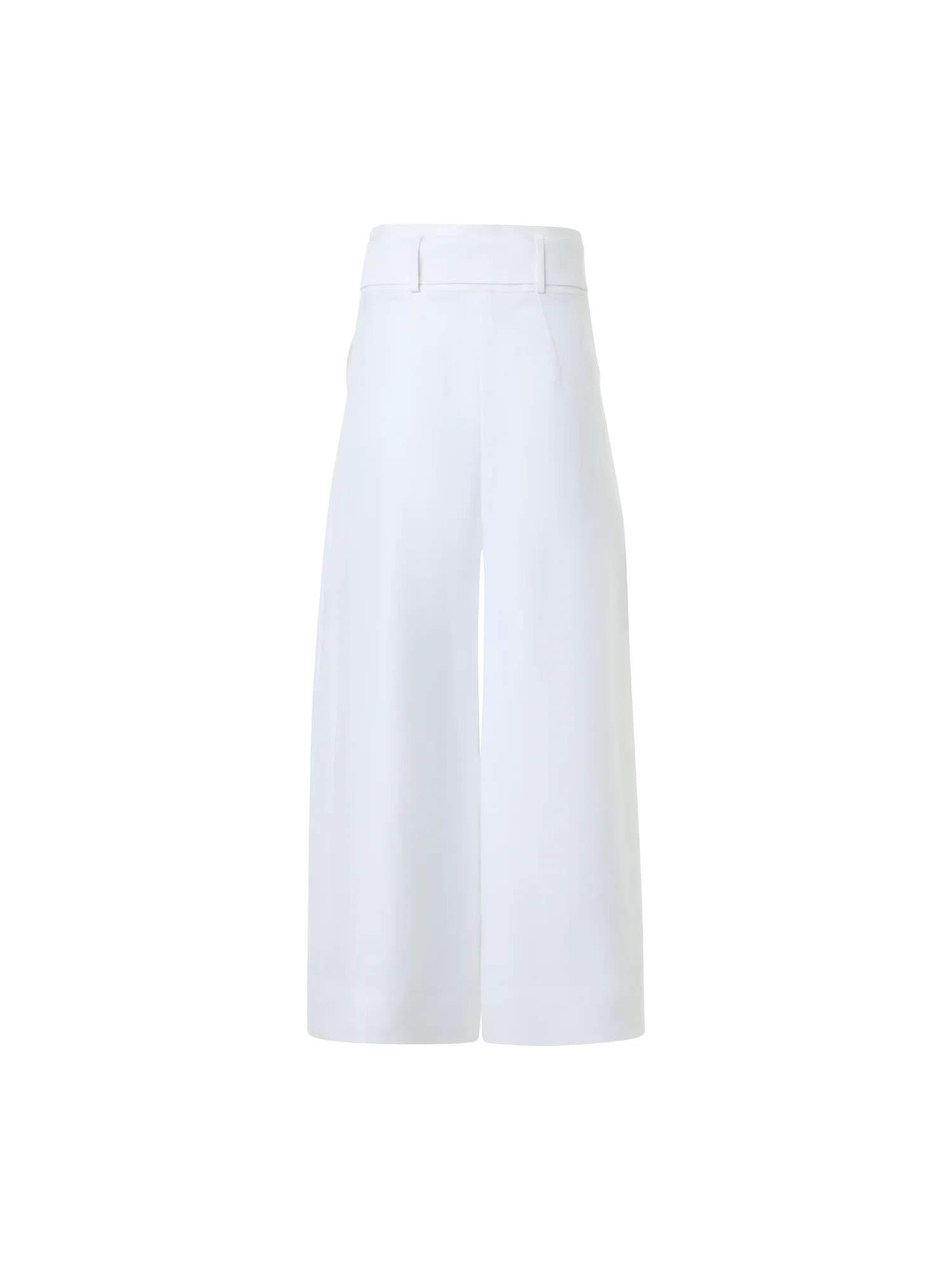 Fiorella High-Rise Pleated Raw Linen Culotte Pants - Image 6
