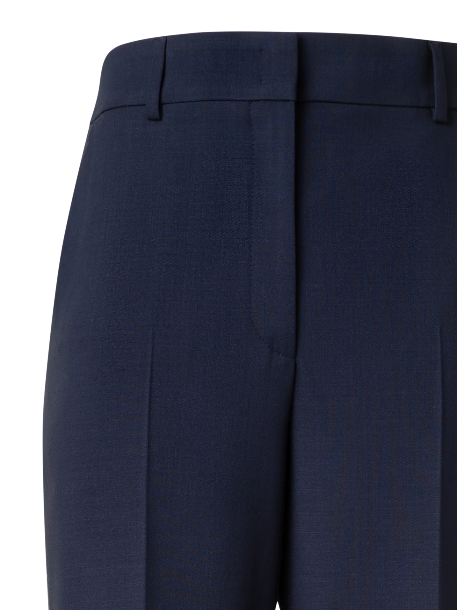 Wide Straight Wool Stretch Double-Face Pants - Image 5